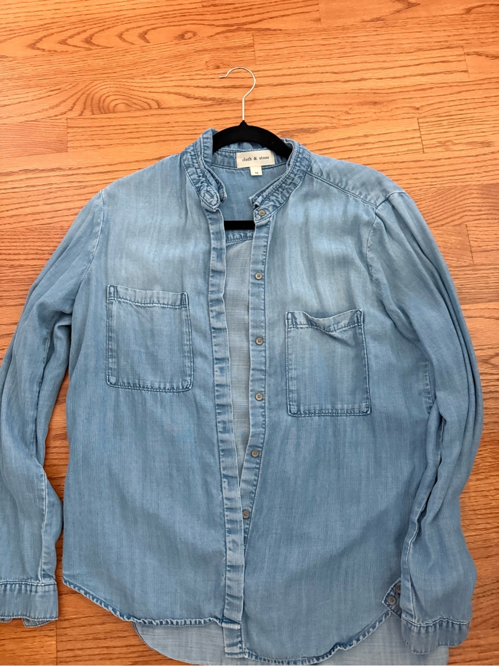 cloth & stone Light Blue Chambray Button-Up Shirt